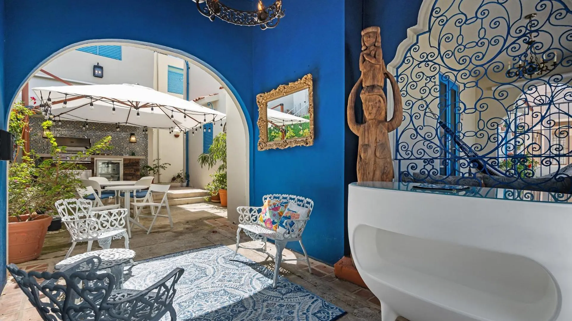 Artistic One-Bedroom Garden Apartment In Sj Mm9 Σαν Χουάν